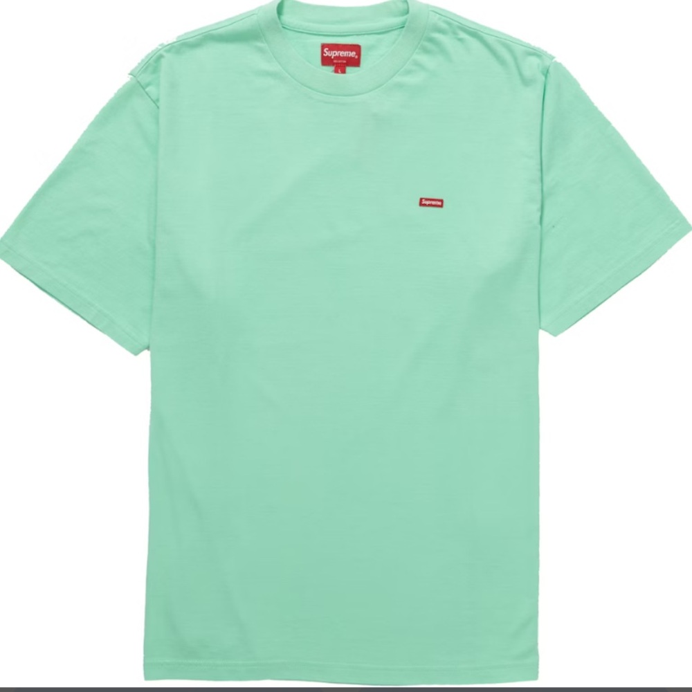 Supreme Small Box Te Green Men's Shirt Size Medium